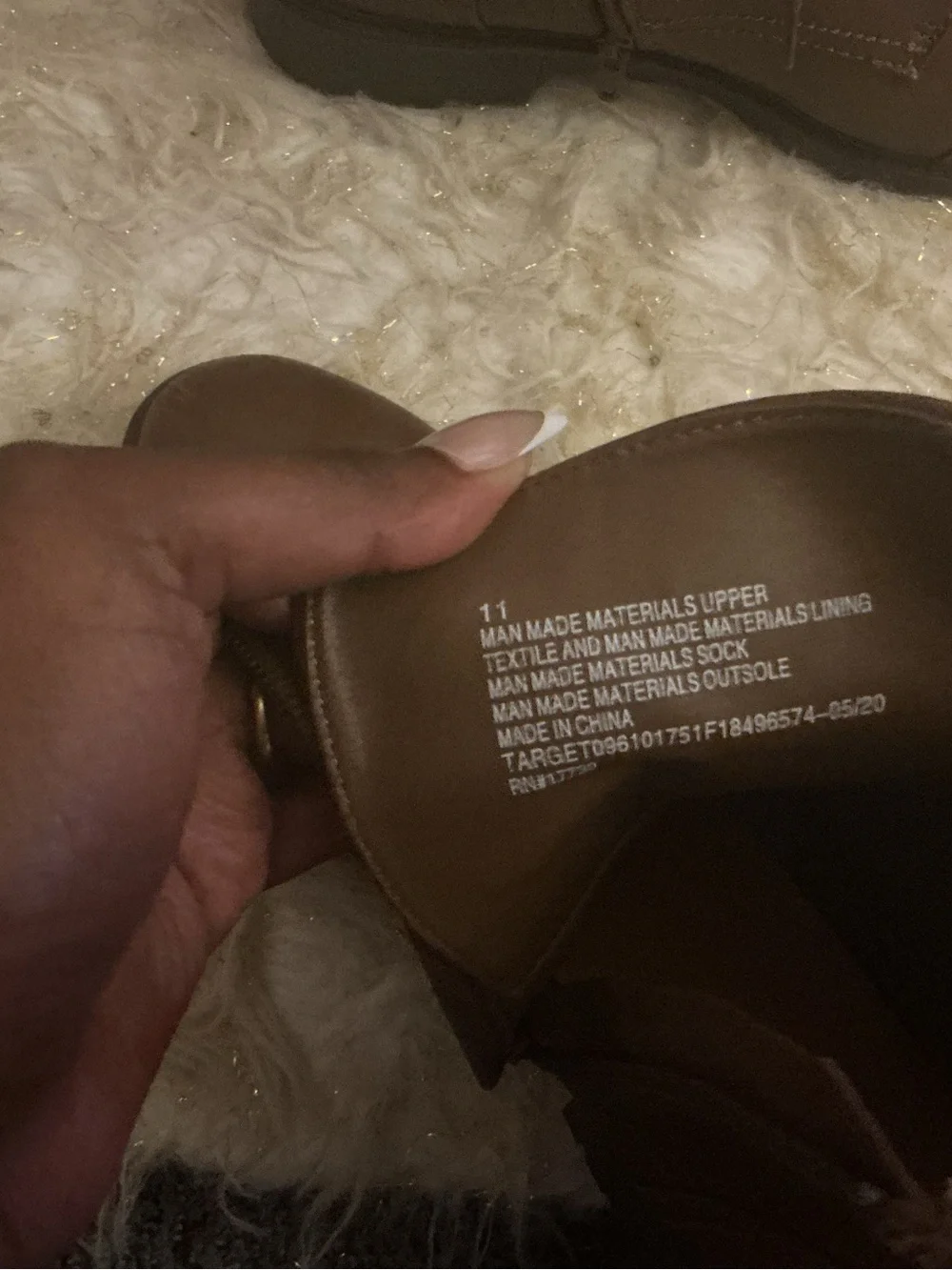 Target Brown Lace-Up Combat Ankle Boots